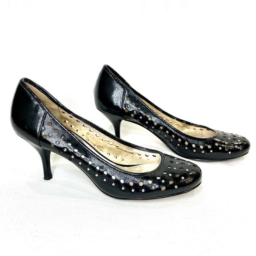 Michael Kors Black Pumps Heels Studded Detail Size 7